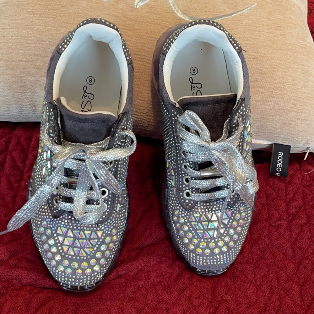 Bedazzled sneaks 8